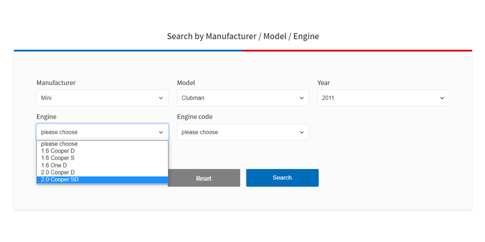 Engine timing tool step 2 Option A_Select the engine