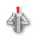 Threaded insert rivet operating step-3