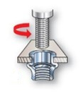 Threaded insert rivet operating step-4