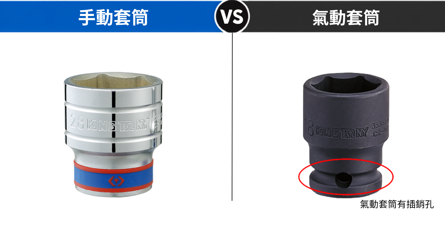 手動套筒跟氣動套筒差異