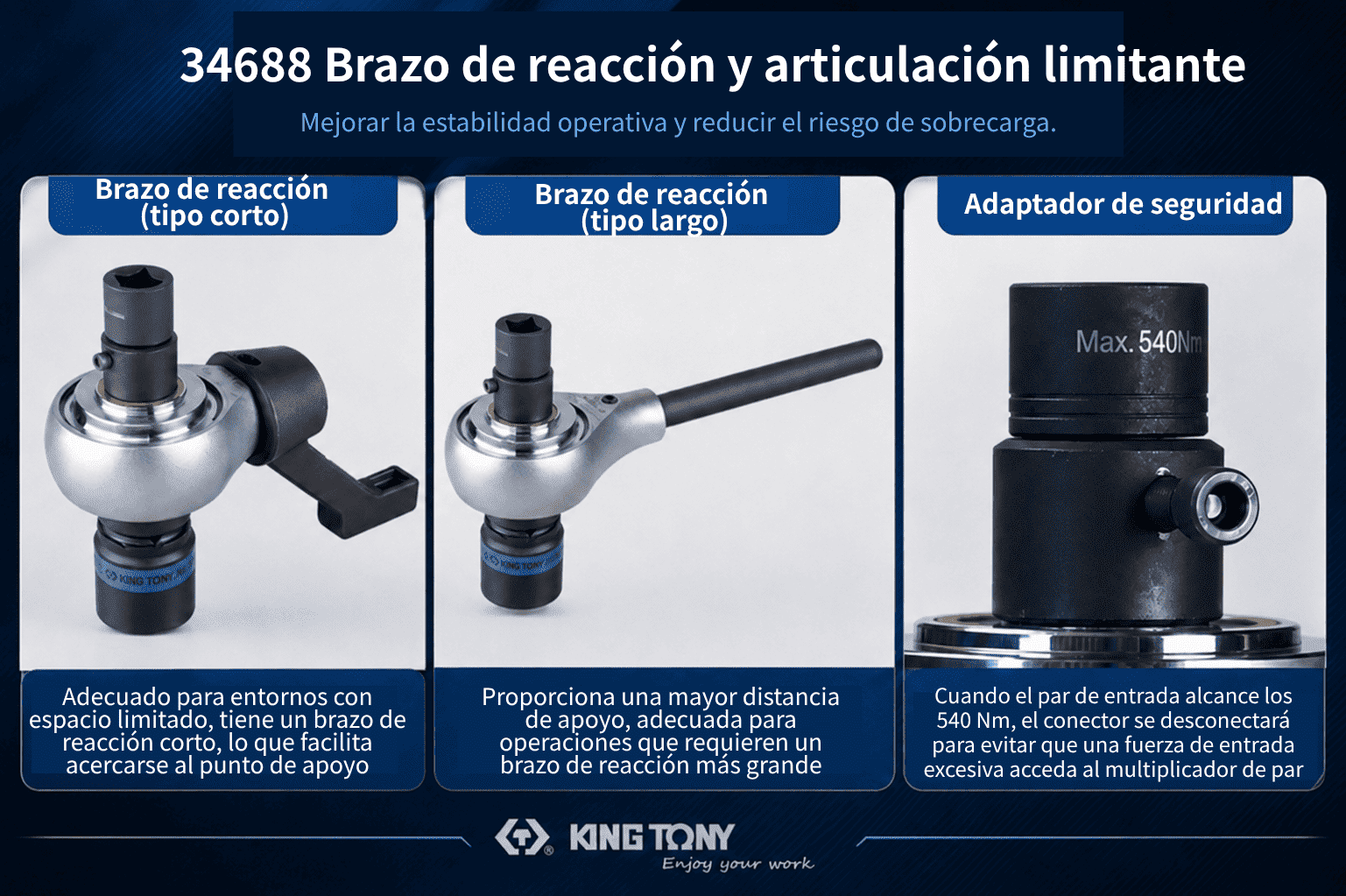 Conjunto de accesorios del KING TONY 34688