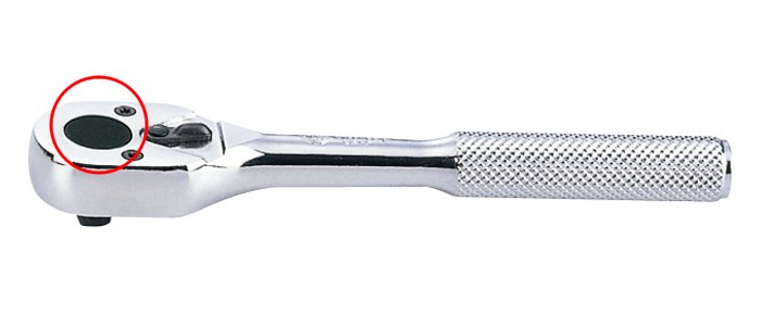 Non-quick-release ratchet head