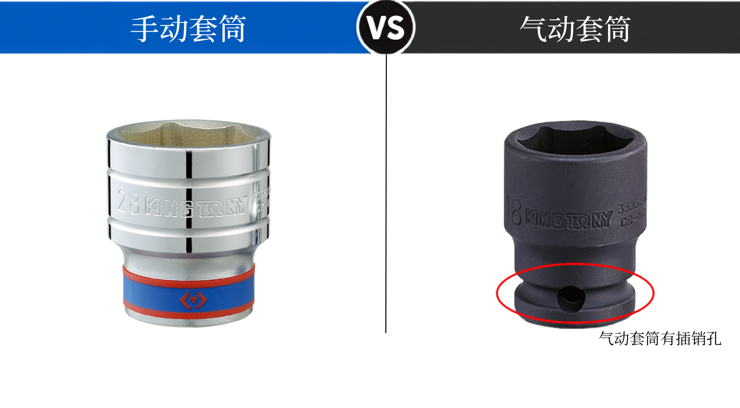 手动套筒跟气动套筒差异